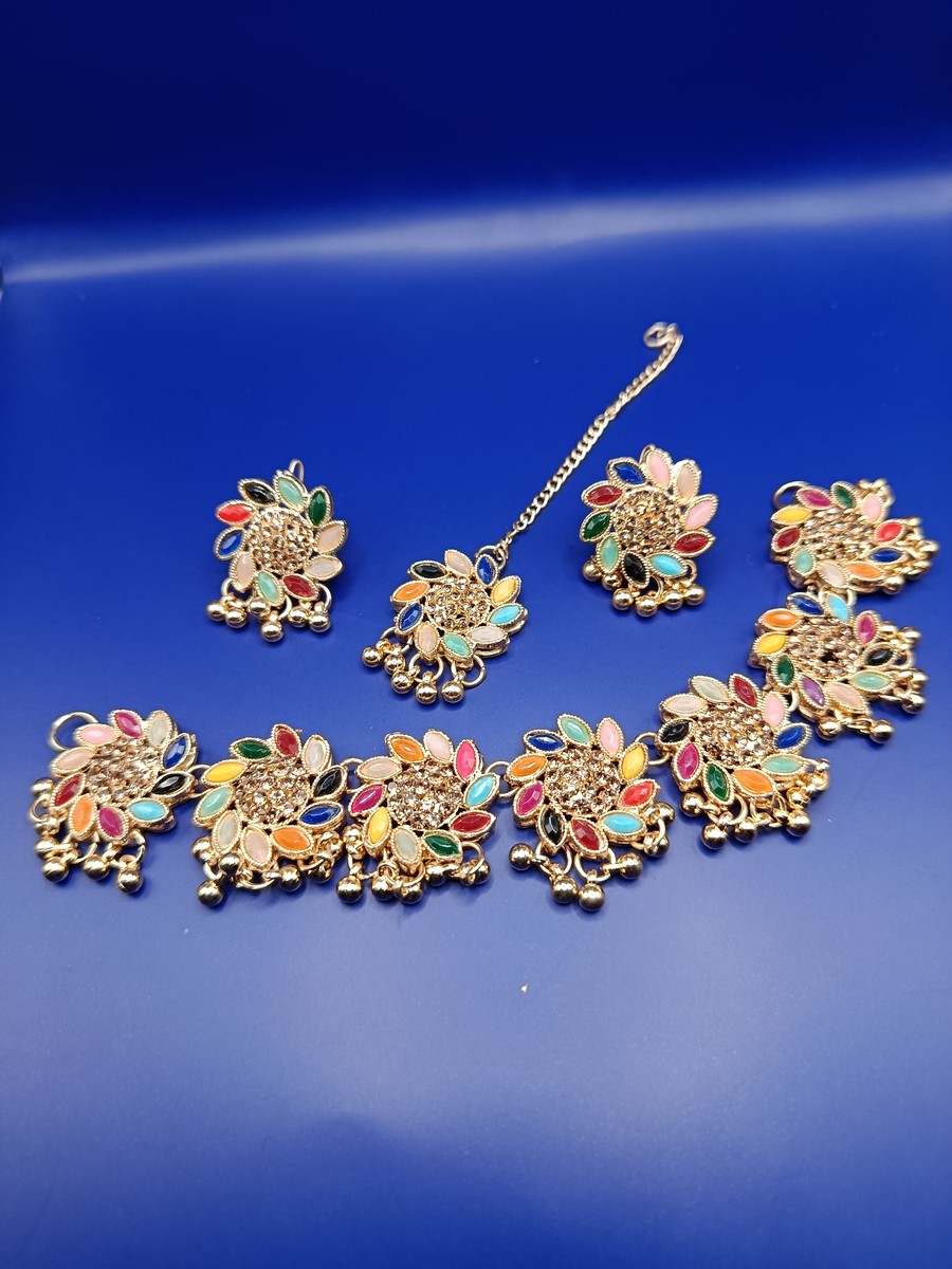 Rainbow Blossom Jewelry Set