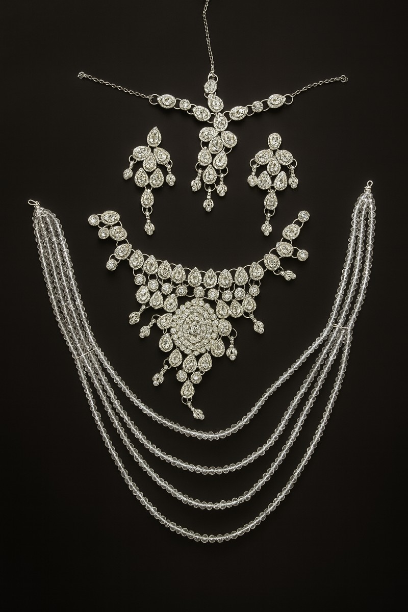“Crystal Radiance Bridal Set”