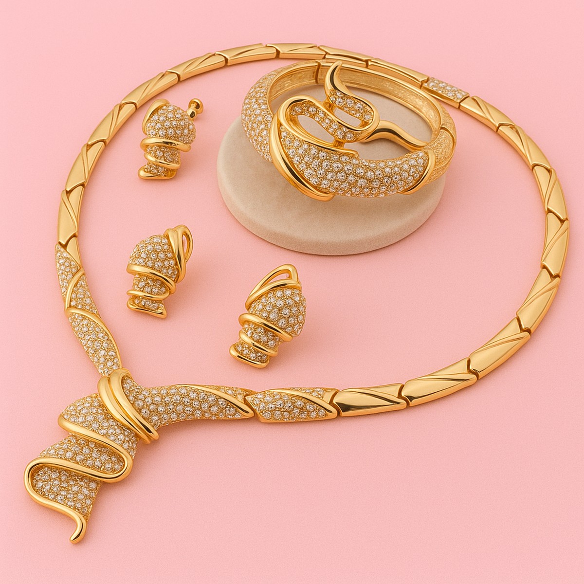 Golden Swirl Luxury Set